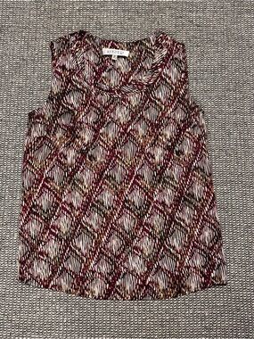 Kasper Multicolor Geometric Print Sleeveless Camisole